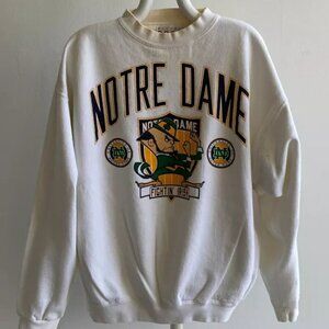 Notre Dame Vintage 90s Fighting Irish College Crewneck Sweatshirt